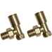 Brushed Brass Radiator Valves